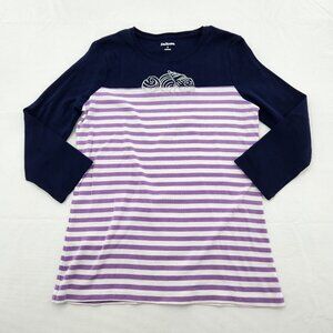 Kim Rogers Womens Size Small Shirt Top Striped Shells Cruise Vacation Nautical